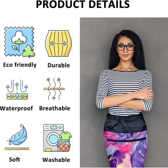 Multi-Purpose Apron: Server, Artist, Haircutting, Barista - Picture 9 of 10